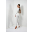Legginsy modelujące / wysoki stan / PRĄŻKI WHITE /  S - M - L - XL